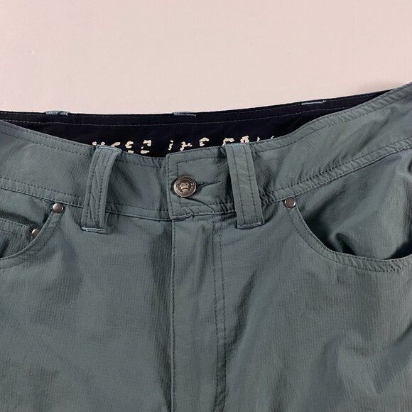 Howler Brothers Shorts Men's Size 31 Watermans Work Green Rips Stop Stretch - Picture 3 of 13